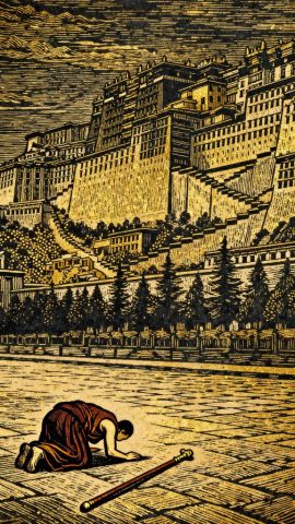 the Potala Palace in Lhasa